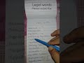 #shorthand #legalwords #part1  #shorthandtranscription #shorthanddictation #youtubeshorts #shorts
