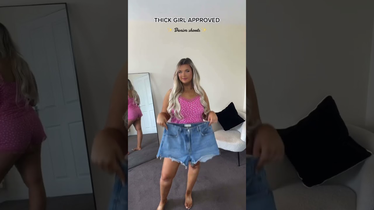 Yes or no?? Denim shorts that actually fit 👏🏻👏🏻 