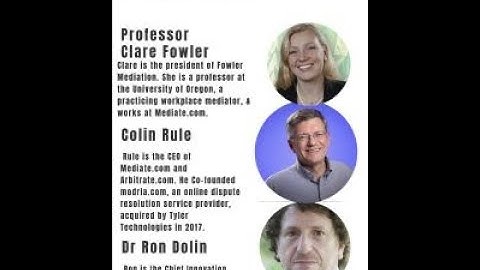 The Achievement and Impact of Mediate.com with Clare Fowler, Colin Rule & Ron Dolin #adr #podcast