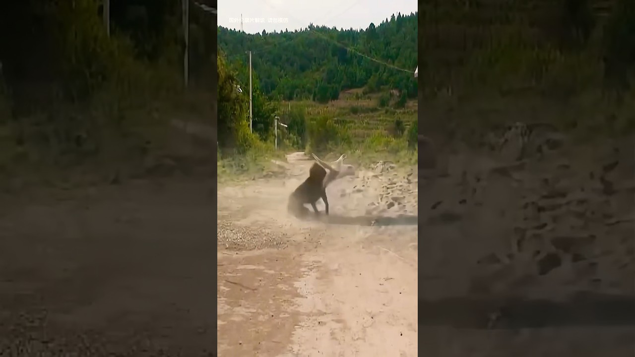 What a brave cat 🐈 that’s not scared of this dog 🐕 