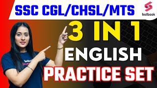 3 in 1 English Practice Set for SSC 2024 | English for SSC CGL/ CHSL/ MTS by Ananya Ma'am