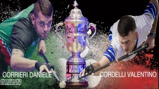 CORRIERI DANIELE VS CORDELLI VALENTINO Finale Campionato Italiano 2022 BILLIARD TV