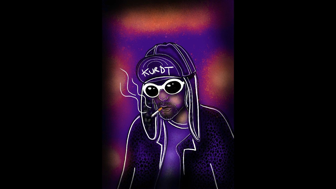 A Kurt Cobain Portrait by Leayah #kurtcobain #nirvana - YouTube