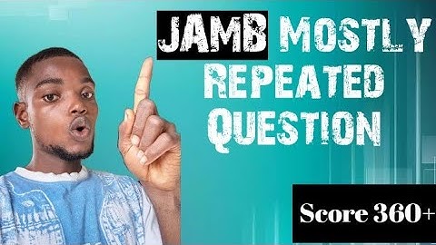 JAMB Mathematics: The Most REPEATED Questions (2025 Edition)