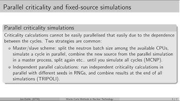 MC simulations: X.4 Parallel simulations