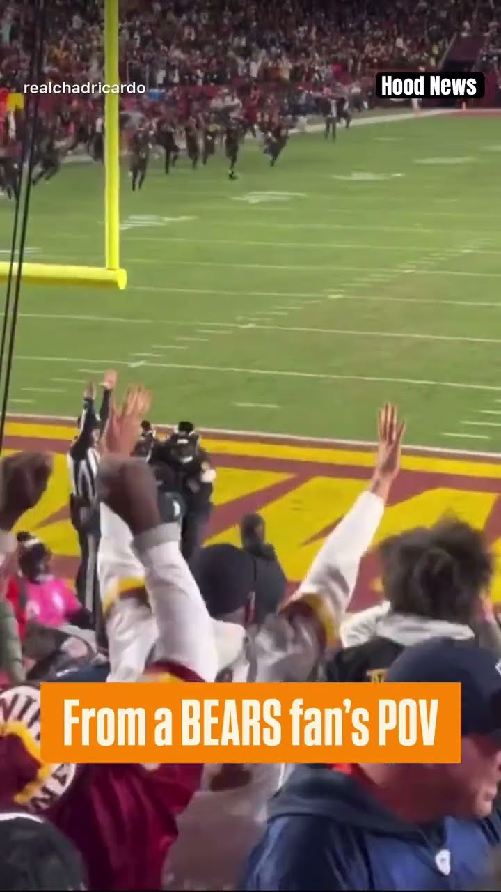 This POV ? #hoodnews #chicagobears #washingtoncommanders #hailmary #football #omg #how #wow #howto