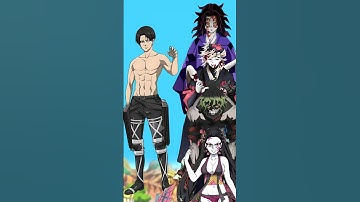 Levi vs All Demons #demonslayer #attackontitan #anime