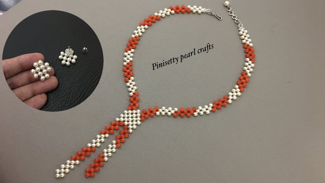 How to make beaded right angle weave necklace/Beaded necklace , earrings tutorial/Beaded bracelet.