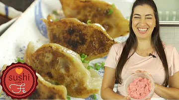 Como fechar um gyoza?