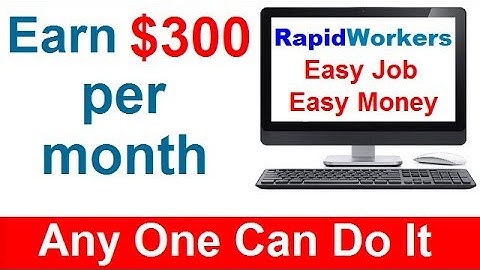 Earn $300 Per Month By Completing Micro Tasks | How To Work On Rapid Workers [ Hindi ]
