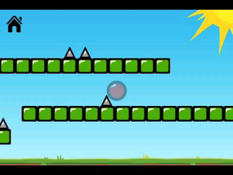 Red Bouncing Ball Spikes ios iphone gameplay