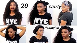 20 Quick & EASY CURLY HAIRSTYLES WITH EXTENSIONS |How to: Curly weave hairstyles| Longqi hair