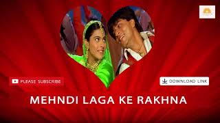Mehndi Laga Ke Rakhna - Dilwale Dulhania Le Jayenge | Instrumental | Shahrukh Khan | Kajol | HD
