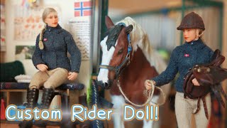 Customizing a Miniature Horse Rider Doll!  Schleich Horse Scale Repaint + Clothes Tutorial