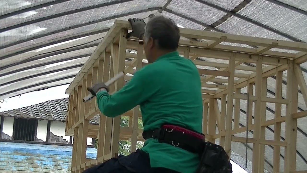 いなg～軽キャンDIY　Vol.6　～天井枠組上げ～