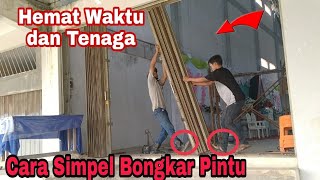 A simple way to disassemble a folding gate