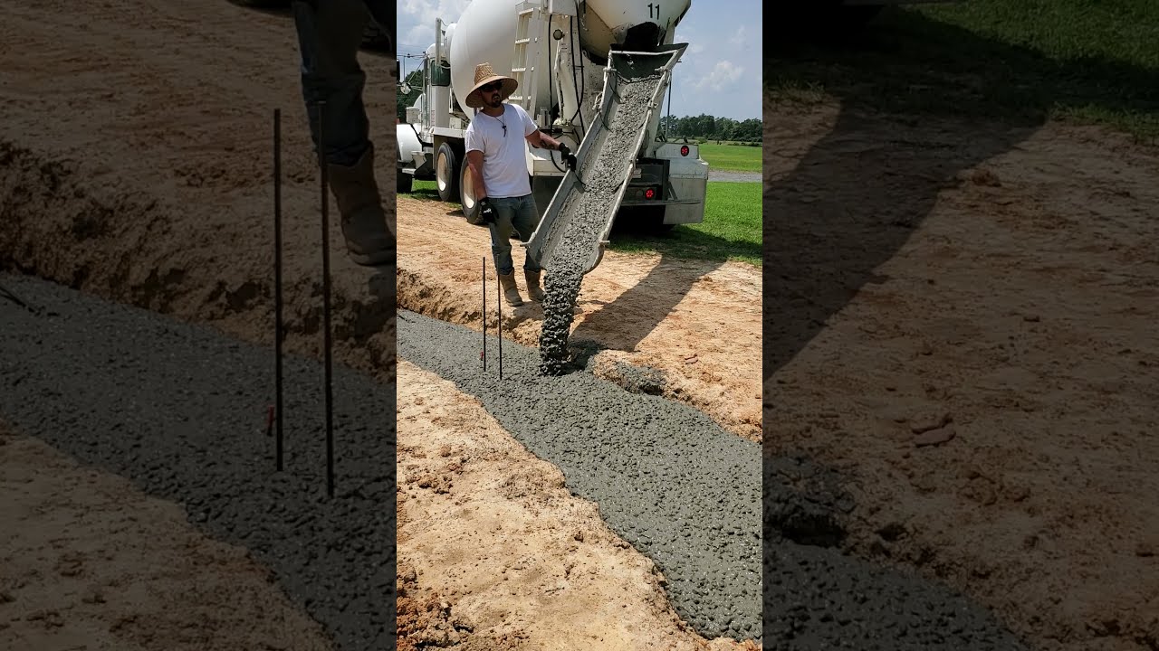 Concrete Pour Foundation Footers Shorts