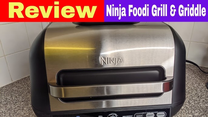Ninja Foodi Smart XL Pro 7-in-1 Indoor Grill/Griddle Combo, use Opened or  Closed, with Griddle, Air Fry, Dehydrate & More, Pro Power Grate, Flat Top  Griddle, Crisper, Smart Thermometer, IG651Black 