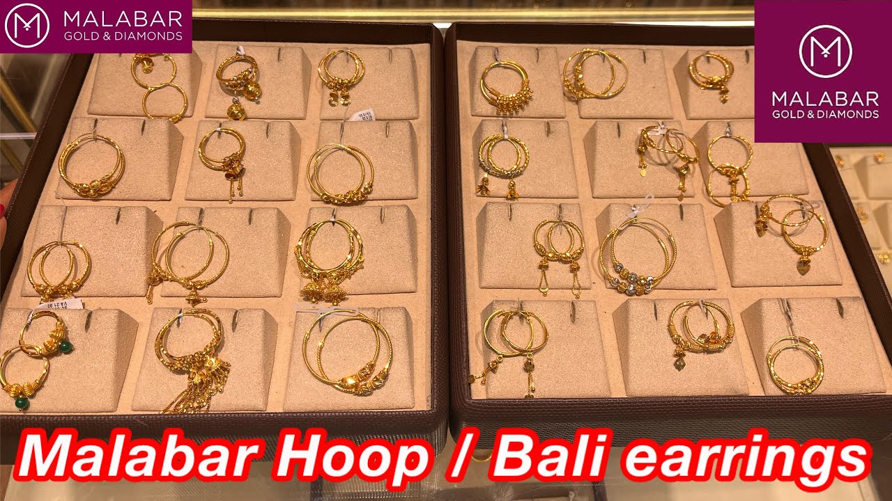 Top 147+ gold hoop earrings malabar latest