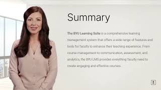 BYU Learning Suite: Learning Management System for Faculty