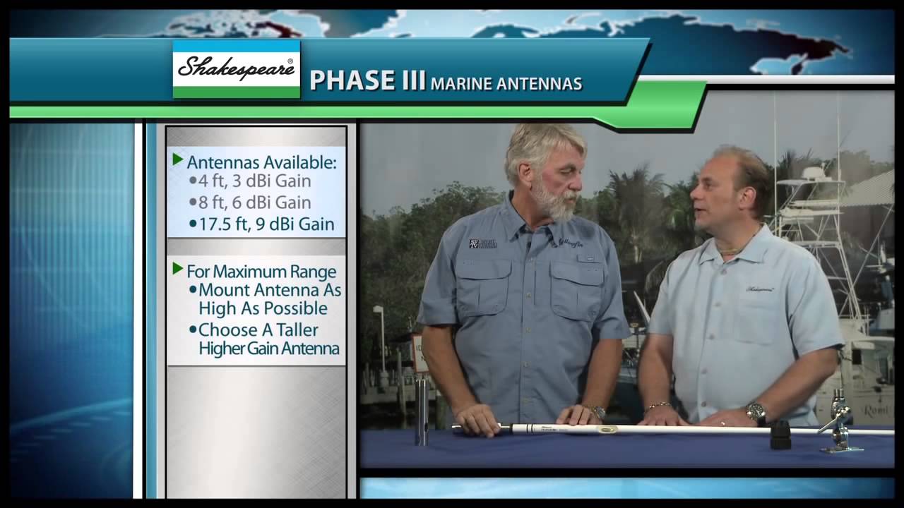 Shakespeare Phase III Premium Marine Antennas - iboats.com