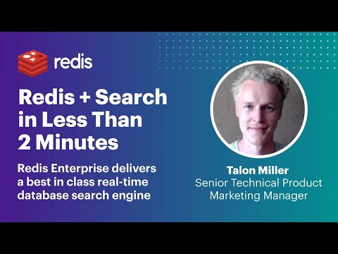 Redis + Search in Less Than 2 Minutes