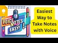 Easiest Way to Take Notes with Just Your Voice | Google Keep