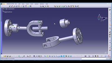 catia v5 assembly and simulation ##53:  (universal joint)