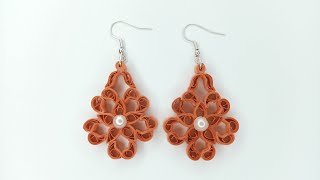 Paper Earrings / How to make paper quilling earrings