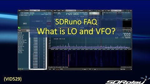 SDRuno FAQ: What is LO and VFO?