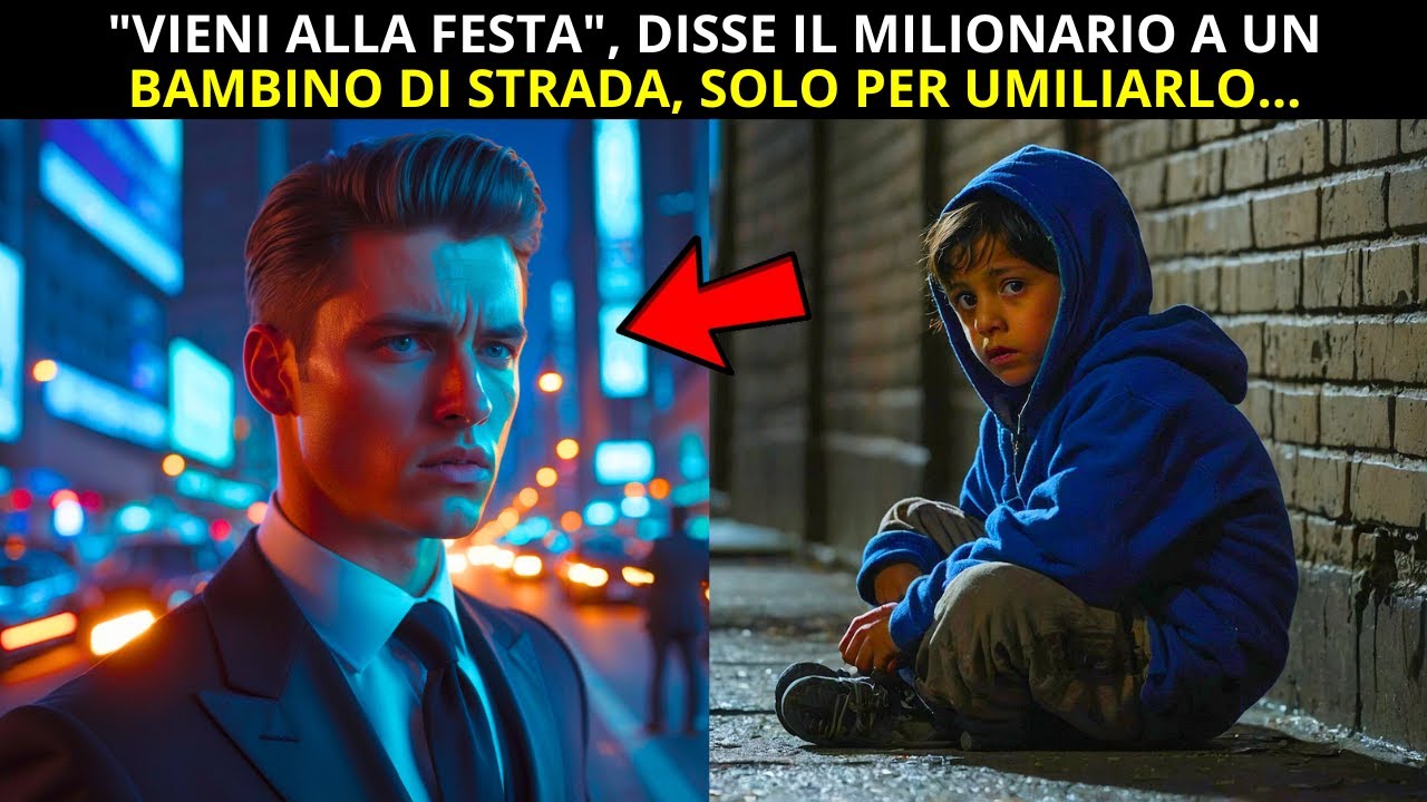 "VIENI ALLA FESTA", DISSE IL MILIONARIO A UN BAMBINO DI STRADA, SOLO ...