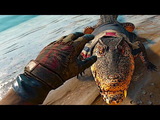 Far Cry 6 gameplay leak reveals dog, crocodile animal companions