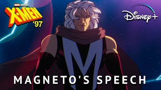 XMen '97 S1E02 | Magneto's Speech At Space | Disney+