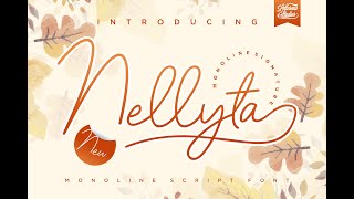 Nellyta - Minimalist and Monoline Font