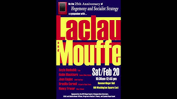 25th Anniversary of Hegemony and Socialist Strategy Symposium, Pt. 3