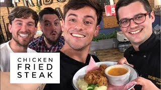 Chicken fried steak made by brits! | sortedfood 4th july tom daley