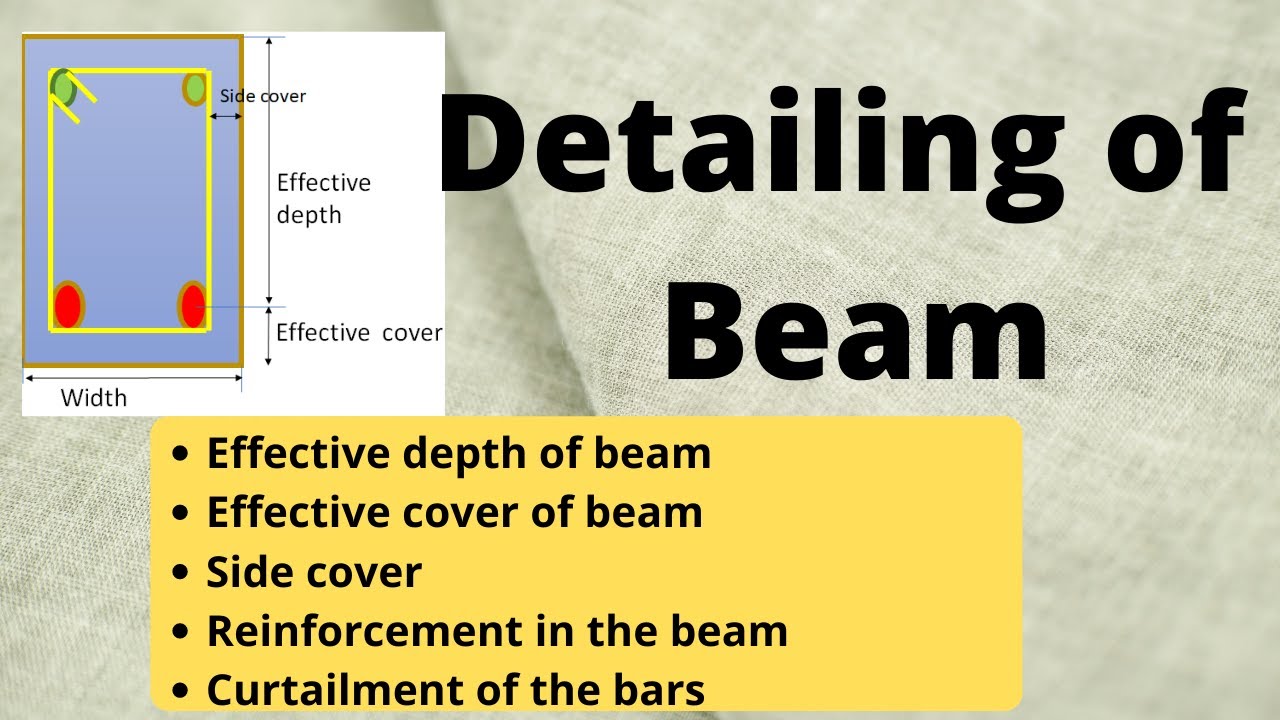 Detailing of the beam How to provide reinforcement in Beam with