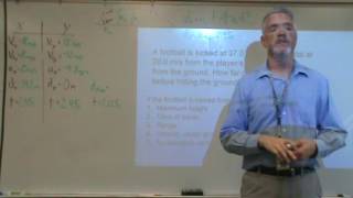 Celebrity Projectile Motion in 2 Dimensions Example Problem 6 Net Worth