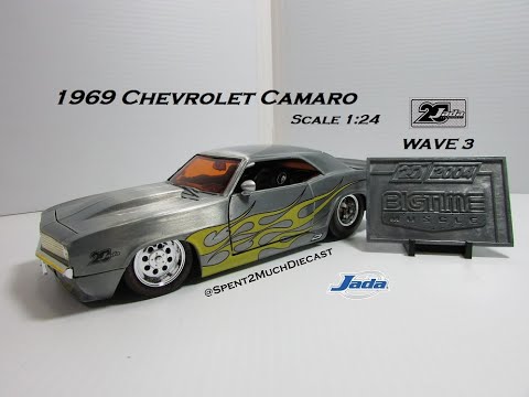 1969 Chevrolet Camaro By Jada 20th Anniversary Big Time Muscle Wave 3 1:24  Scale Diecast Collector