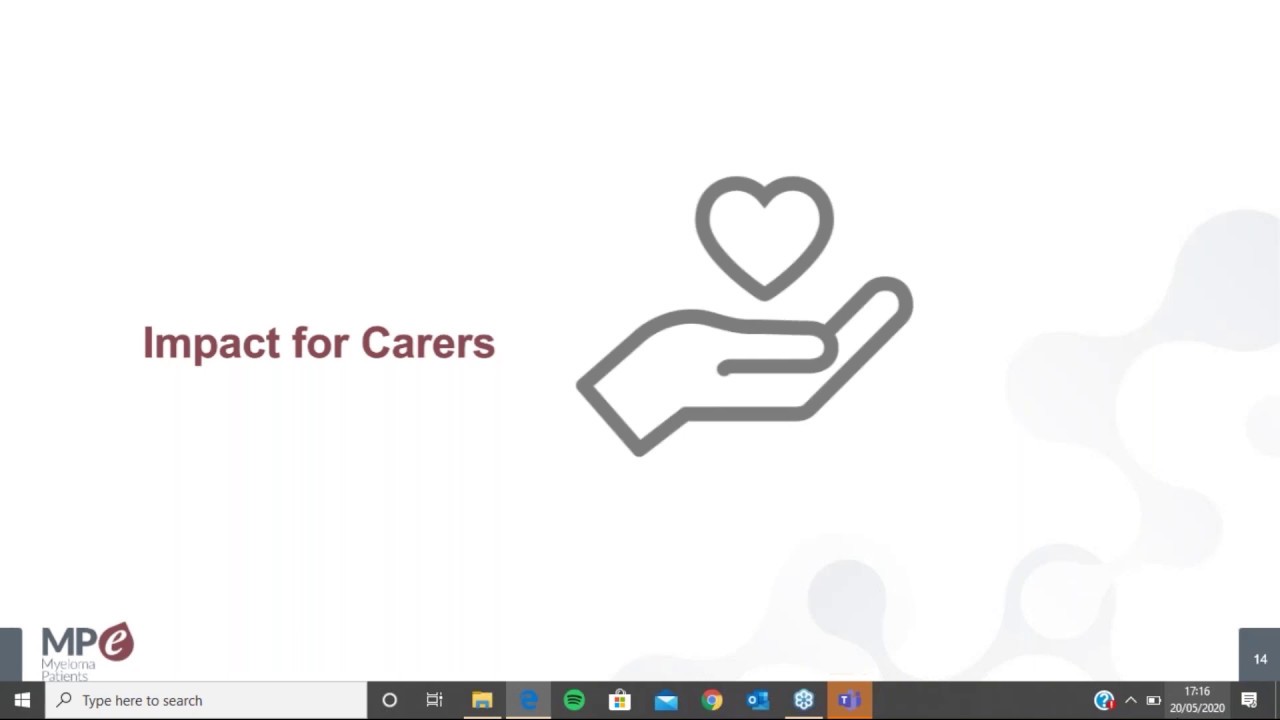 Webinar on the impact of myeloma and AL amyloidosis in carers