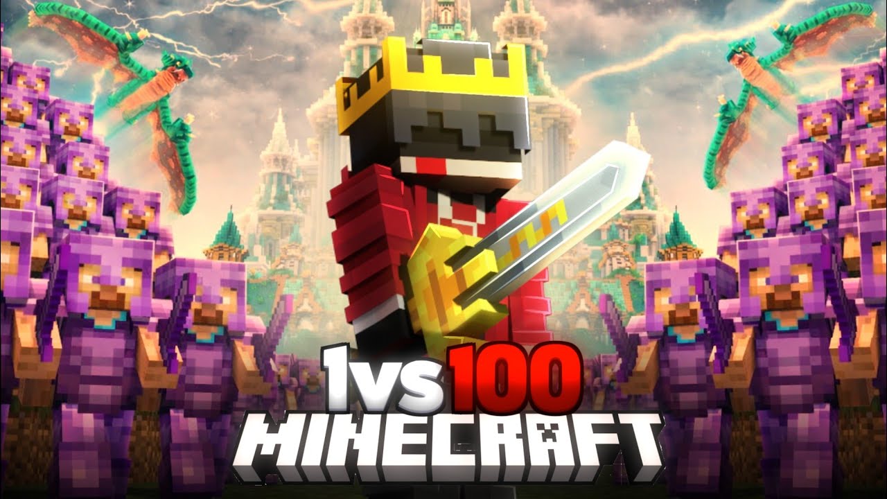 1v100 Minecraft "BATTLE ROYALE" Tournament!