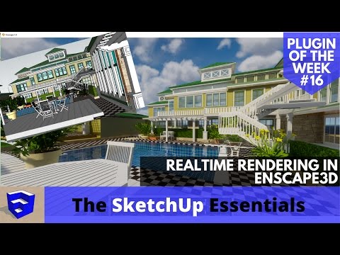 REALTIME RENDERING IN SKETCHUP with Enscape3D - Extension of the Week #16