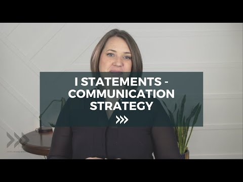 Video: Hvad er formålet med kommunikationsstrategi for at bruge et jeg-udsagn?