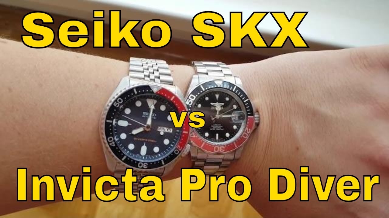 Invicta Pro Diver vs Seiko SKX - YouTube