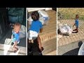 13-month-old has a very unexpected hobby – he absolutely loves taking out the trash