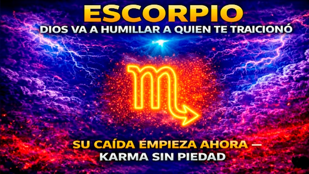 ESCORPIO😱🔥DIOS VA A HUMILLAR A QUIEN TE TRAICIONÓ  SU CAÍDA EMPIEZA AHORA  KARMA SIN PIEDAD⚖️🚨