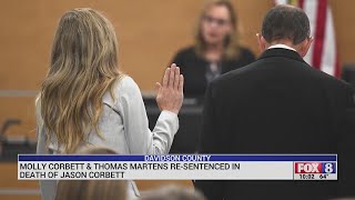 Molly Corbett, Thomas Martens re-sentenced in death of Jason Corbett
