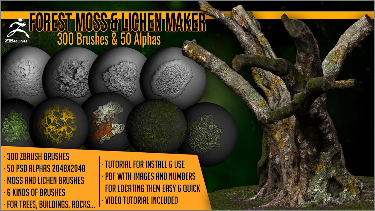 zbrush moss