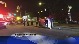 Rollover accident reported in Greenville