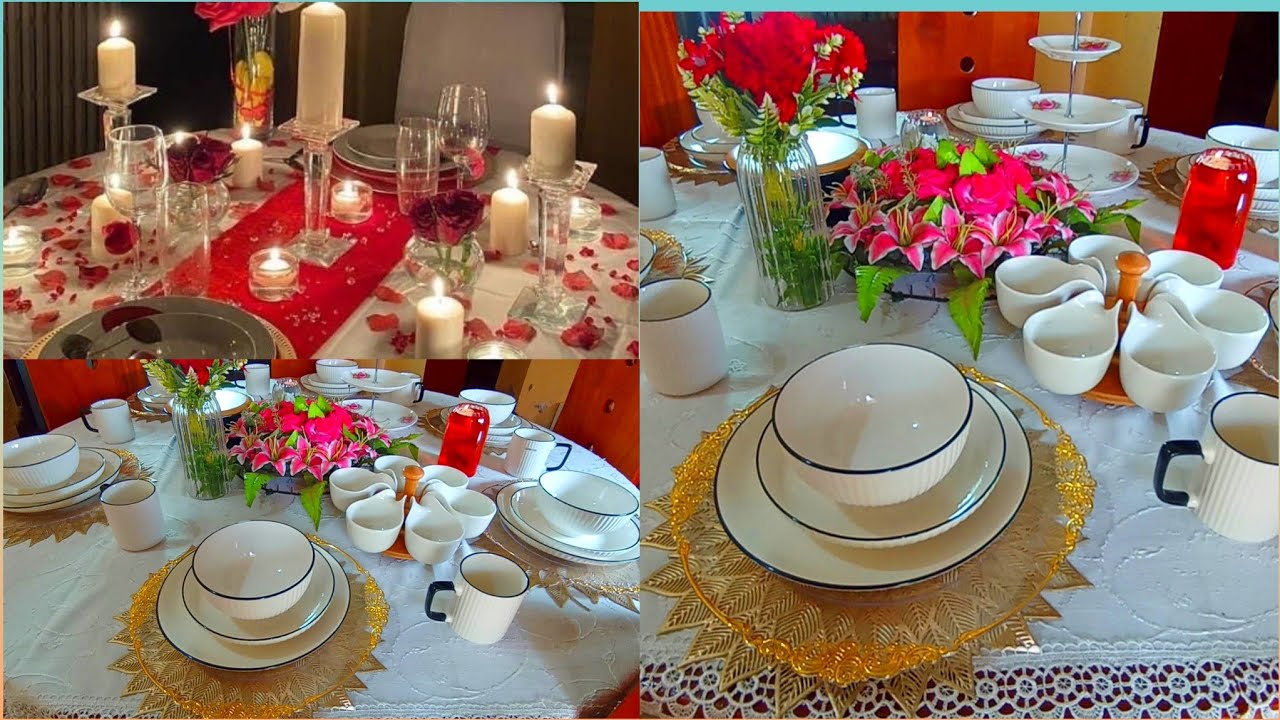sida loo qurxiyo miska qadada 🥰 set up dining table